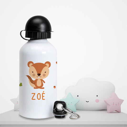 Gourde personnalisée pour enfant - L'écureuil - Sublimino