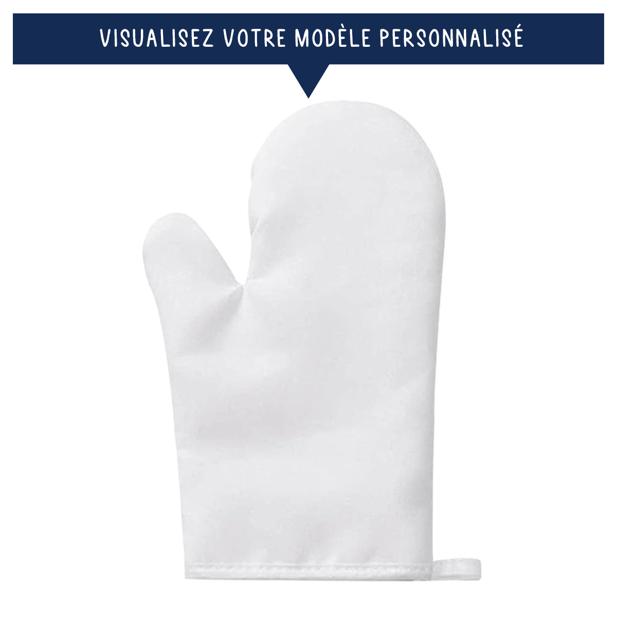 Ensemble gant & manique de cuisine personnalisés - Avatar de pâtissière