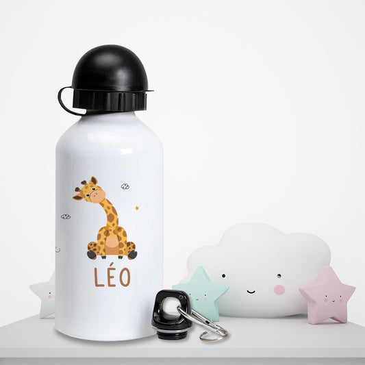Gourde personnalisée pour enfant - La girafe - Sublimino