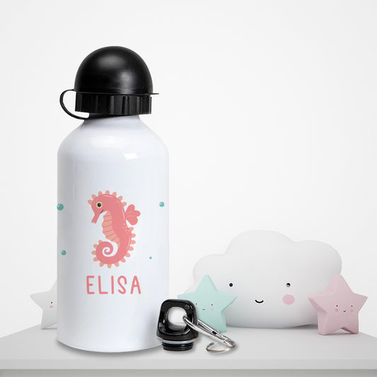 Gourde personnalisée pour enfant - Hippocampe - Sublimino