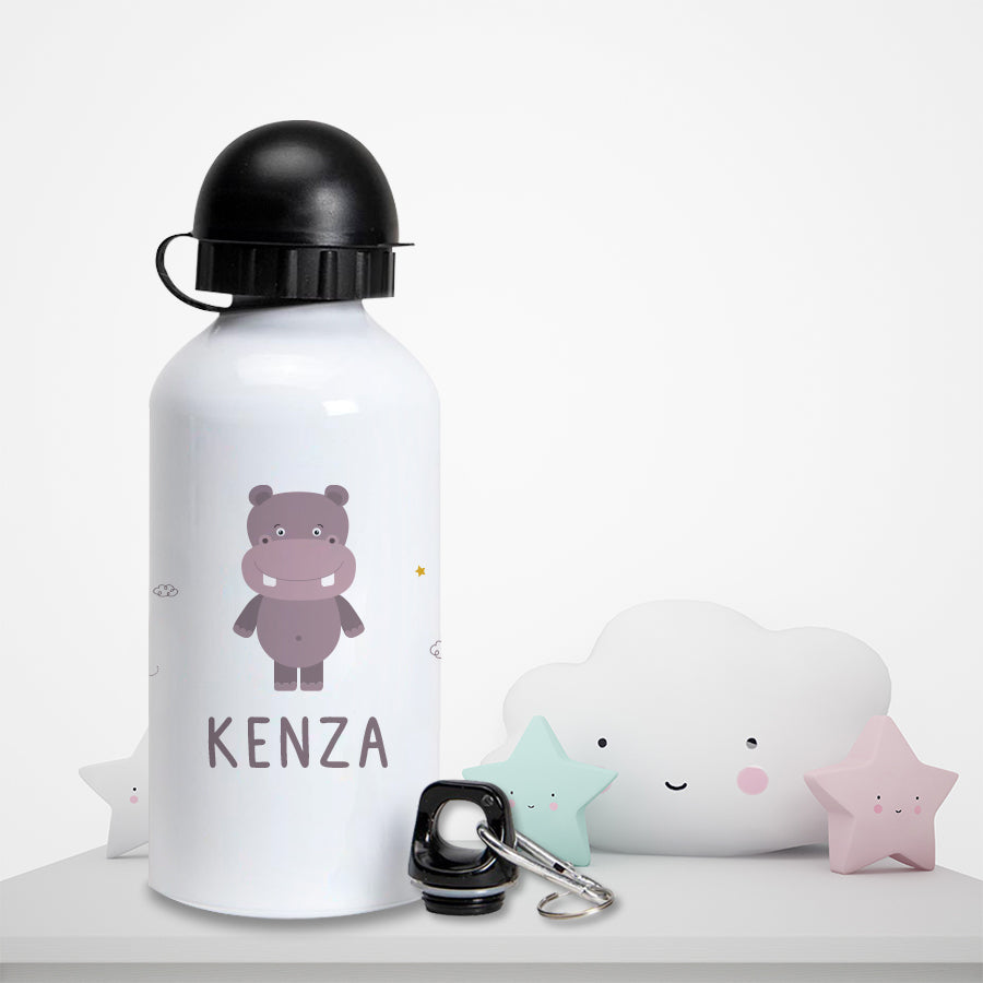 Gourde personnalisée pour enfant - Hippopotame - Sublimino