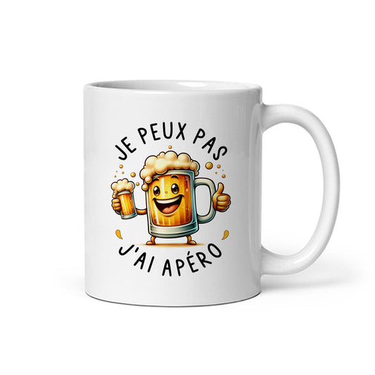 Mug « Je peux pas j'ai apéro » - Sublimino