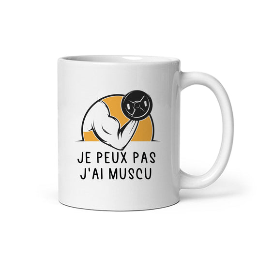Mug « Je peux pas j'ai muscu » - Sublimino
