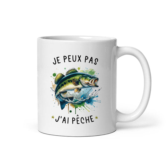 Mug « Je peux pas j'ai pêche » - Sublimino