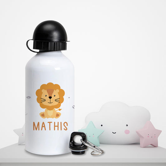 Gourde personnalisée pour enfant - Le lion - Sublimino