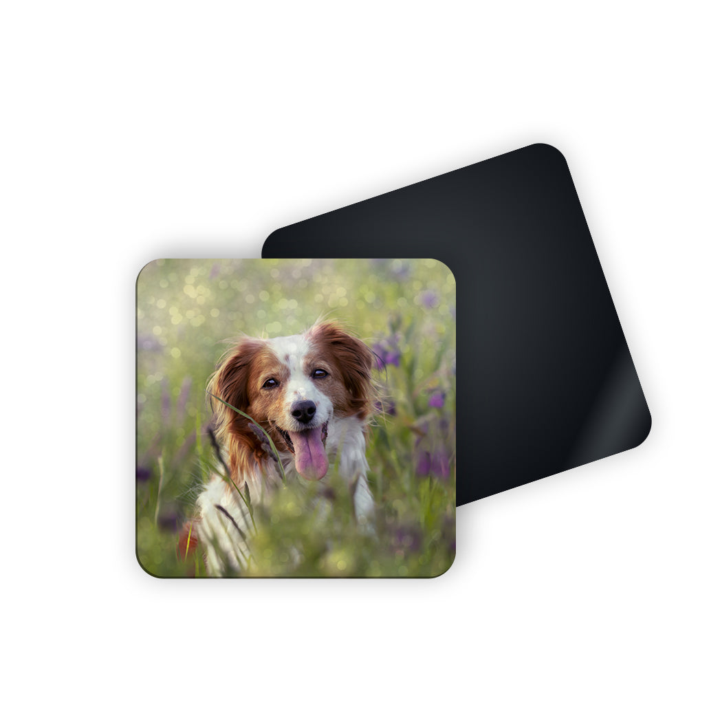 Lot de 5 magnets photo personnalisés - 6,5 x 6,5 cm - Sublimino