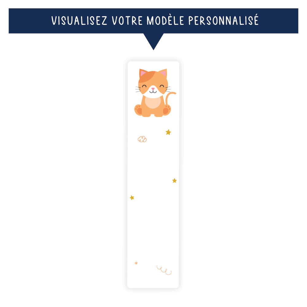 Marque-page personnalisé pour enfant - Le chat - Sublimino