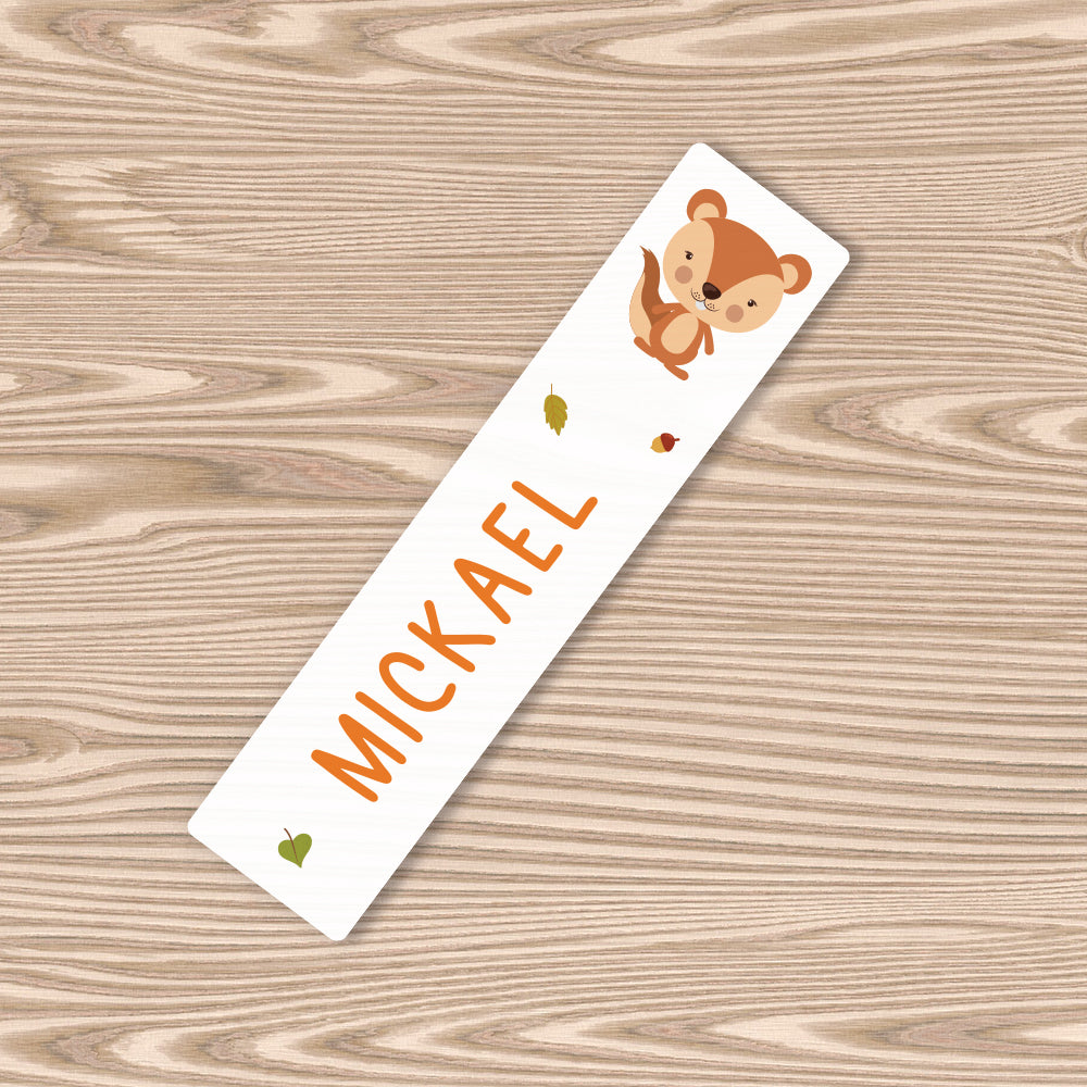 Marque-page personnalisé pour enfant - L'écureuil - Sublimino