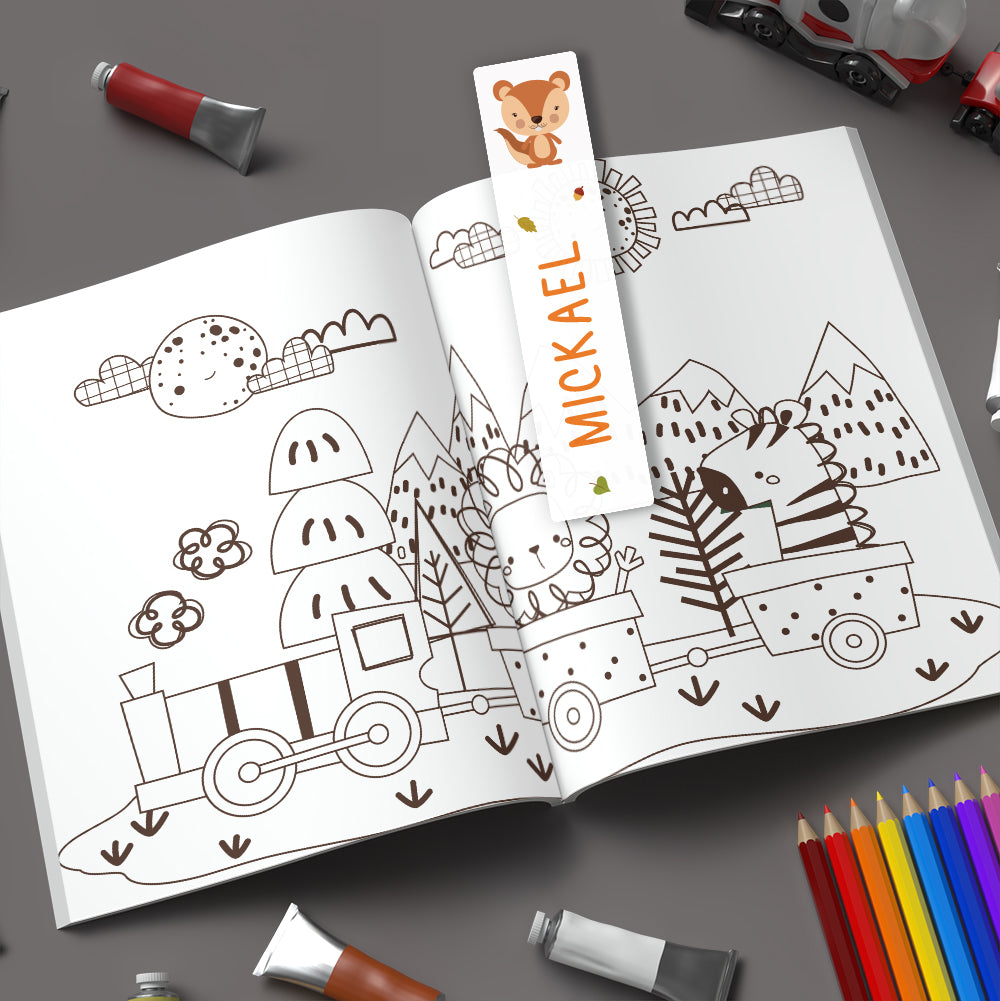 Marque-page personnalisé pour enfant - L'écureuil - Sublimino
