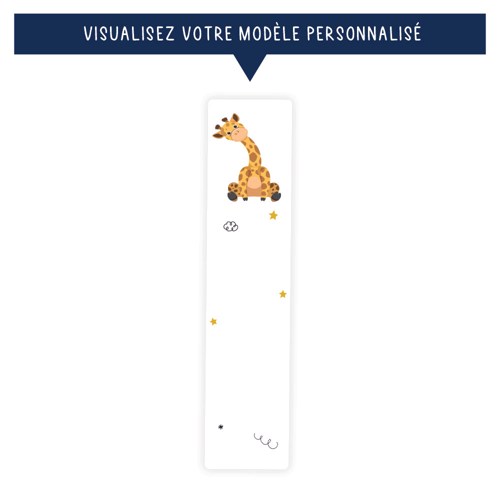 Marque-page personnalisé pour enfant - La girafe - Sublimino