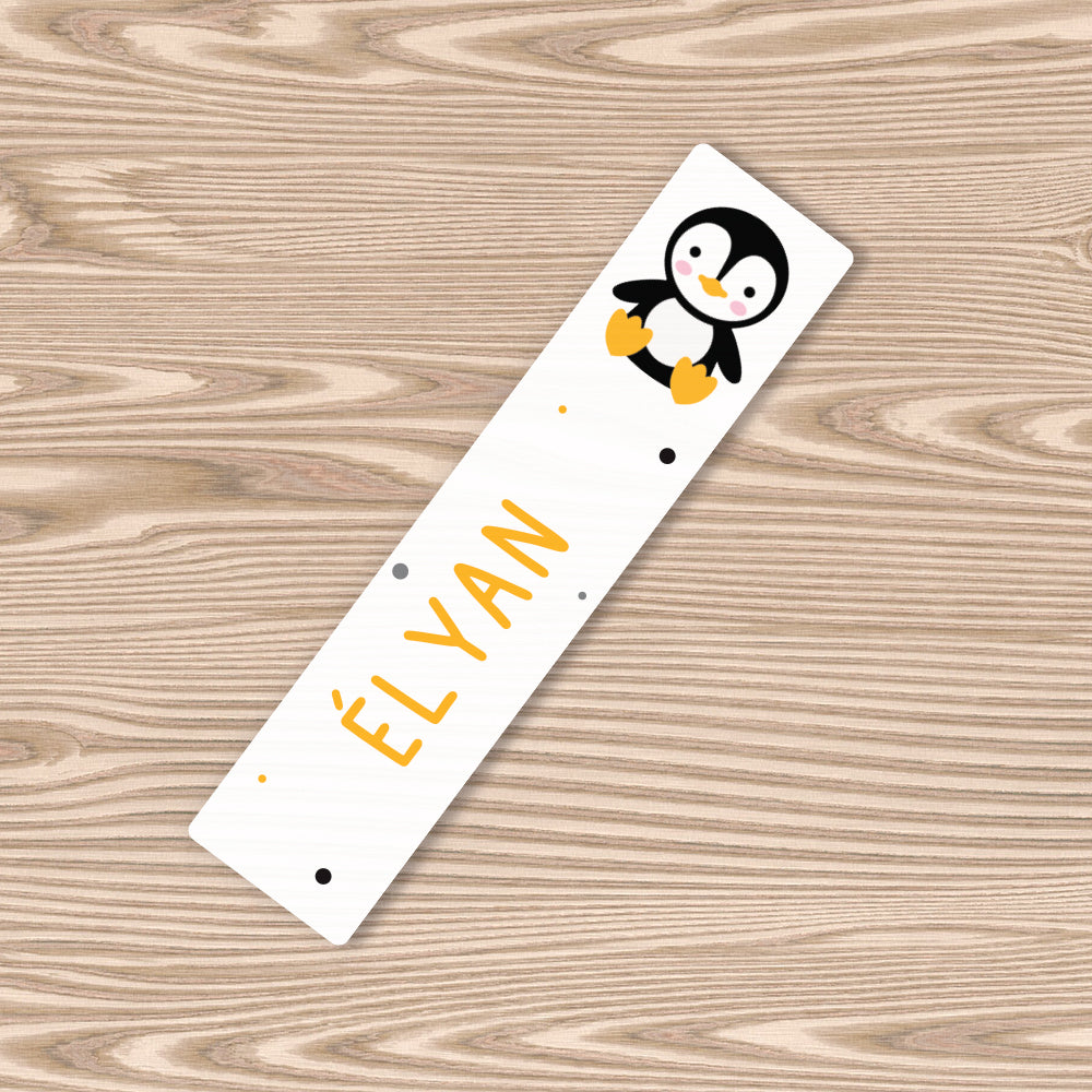 Marque-page personnalisé pour enfant - Le pingouin - Sublimino