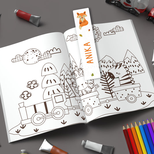 Marque-page personnalisé pour enfant - Le renard - Sublimino