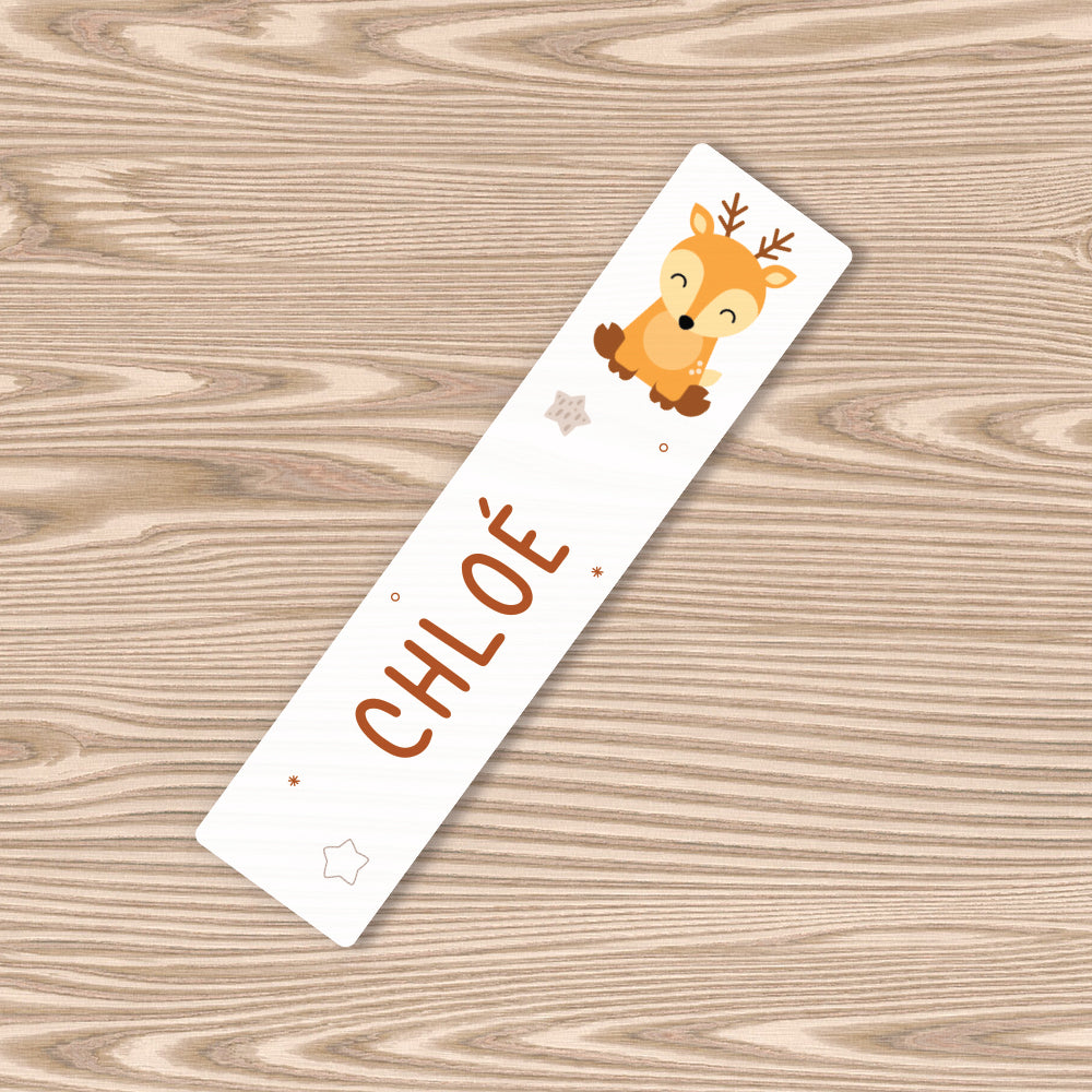 Marque-page personnalisé pour enfant - Le petit renne - Sublimino