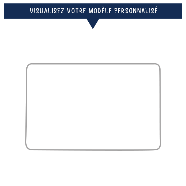 Boîte rectangulaire en métal personnalisée avec photo
