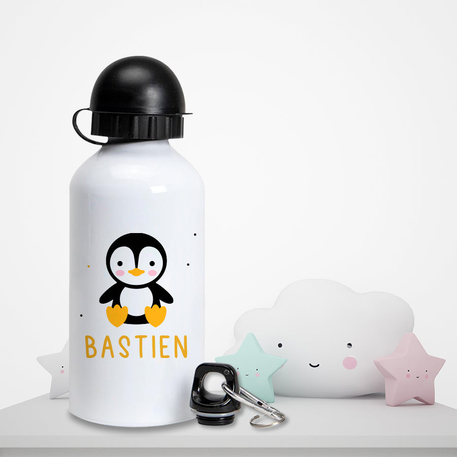Gourde personnalisée pour enfant - Le pingouin - Sublimino