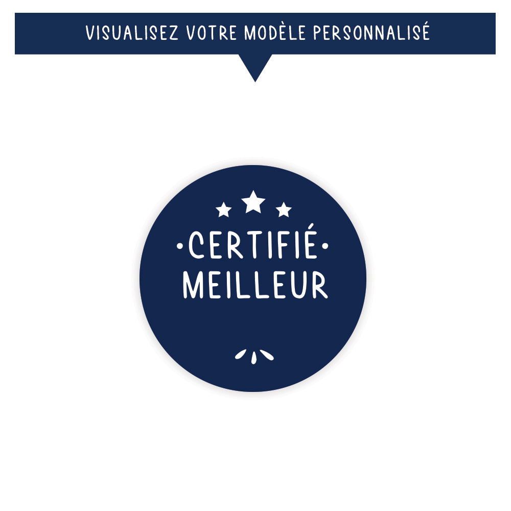 Porte-clés personnalisé avec jeton de caddie - Certifié meilleur ... - Bleu - Sublimino