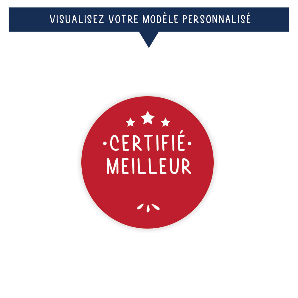 Porte-clés personnalisé avec jeton de caddie - Certifié meilleur ... - Rouge - Sublimino