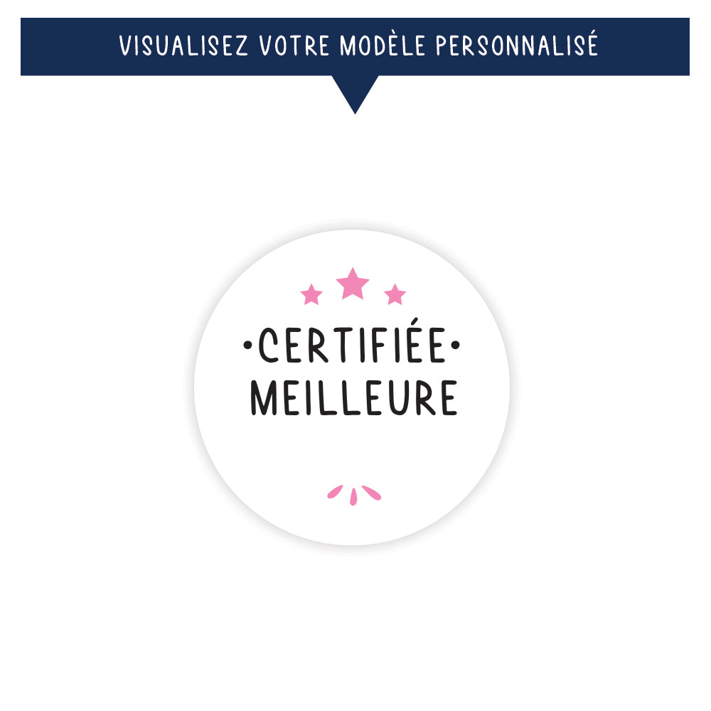 Porte-clés personnalisé avec jeton de caddie - Certifiée meilleure ... - Blanc - Sublimino