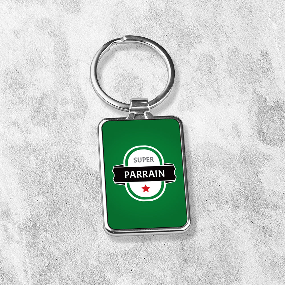 Porte-clés personnalisé en métal - Style bouteille de bière - Sublimino