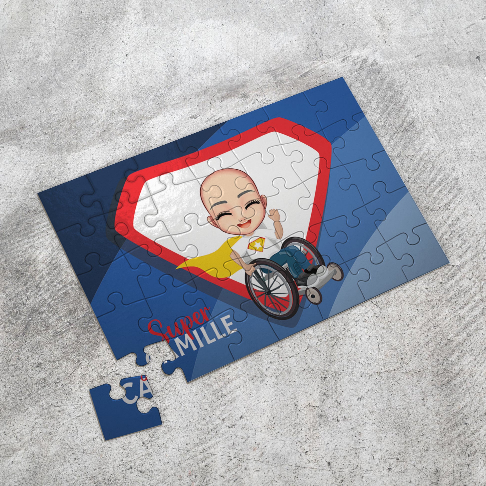 Puzzle pour enfant avec avatar personnalisé - Super Héros - 35pcs - Sublimino