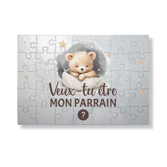 Puzzle 35 pièces - Veux-tu être mon parrain ? - Sublimino