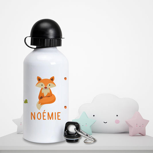 Gourde personnalisée pour enfant - Le renard - Sublimino