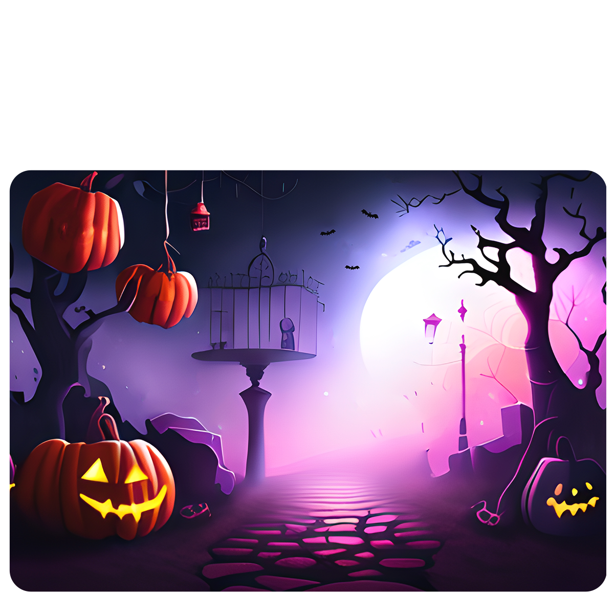 Tapis de souris personnalisé pour enfant - Halloween 4 - Sublimino