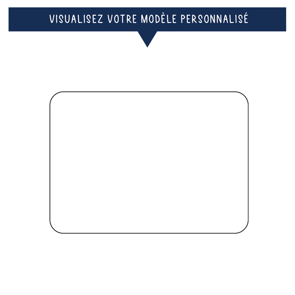 Tapis de souris personnalisé avec photo - 27 x 19 cm - Sublimino