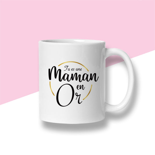 Mug « Tu es une maman en or » - Sublimino