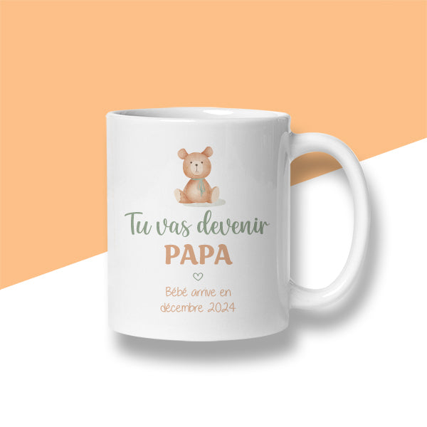 Mug personnalisé « Tu vas devenir papa » - Sublimino