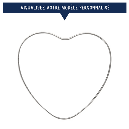 Boîte COEUR en métal personnalisée avec photo