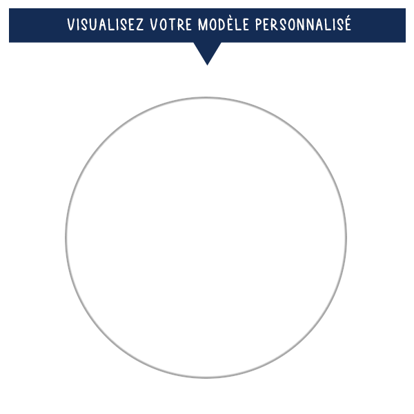 Boîte ronde en métal personnalisée avec photo