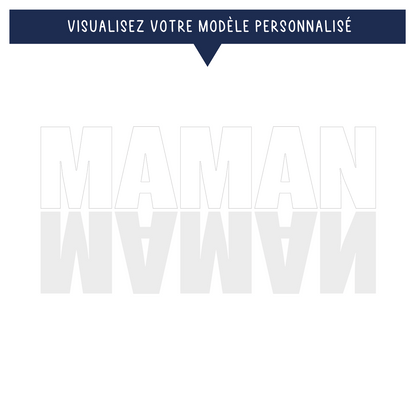 Boîte en métal rectangulaire personnalisée - MAMAN avec 5 photos