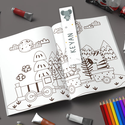Marque-page personnalisé pour enfant - L'éléphant - Sublimino