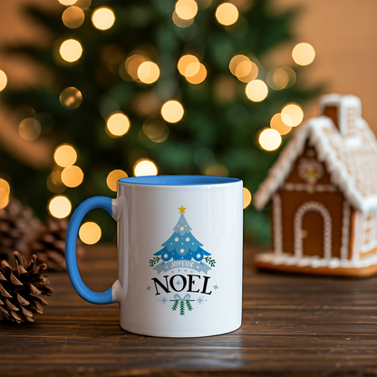 Mug de Noël personnalisé avec prénom et avatar pour homme