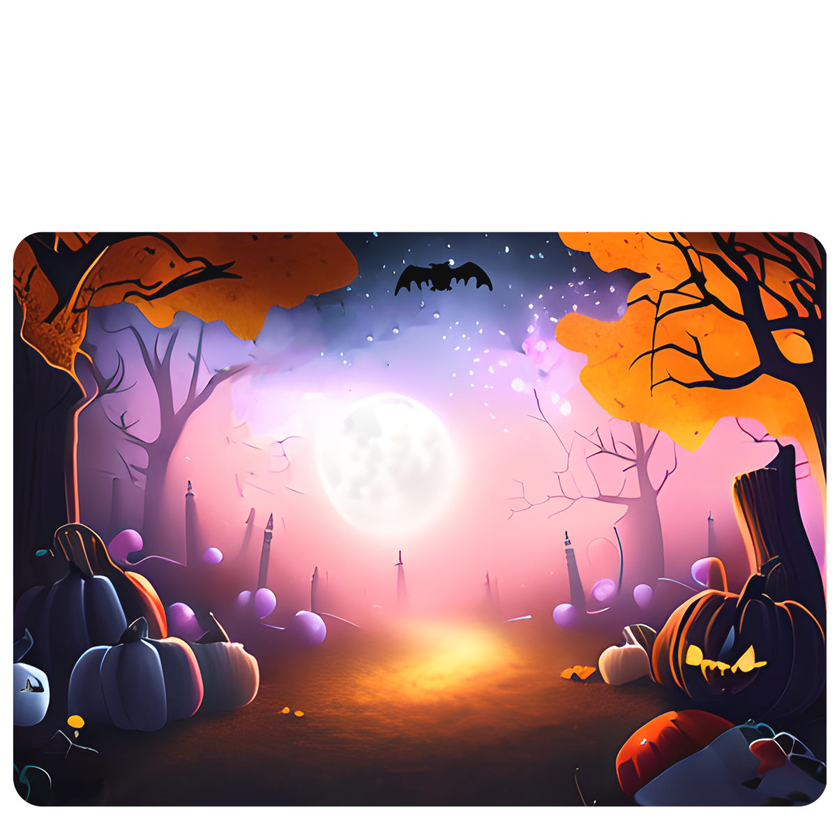 Tapis de souris personnalisé pour enfant - Halloween 3