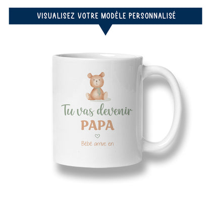 Mug personnalisé « Tu vas devenir papa »