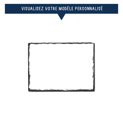 Photo sur pierre d'ardoise personnalisée - 15x20cm